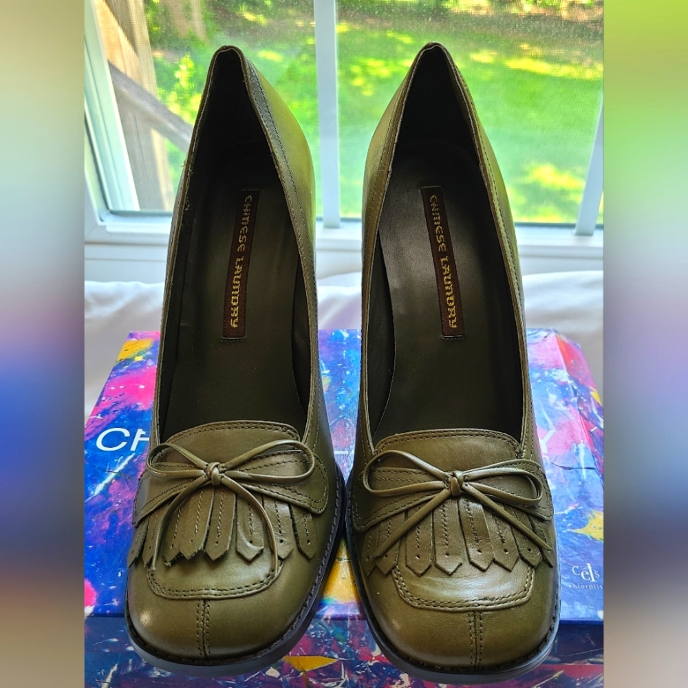 Chinese Laundry Olive Green Women's Shoes Sz 10M